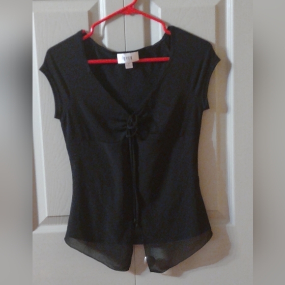 Bryer California Size Medium Double Layer Blouse Shirt Top - Picture 2 of 7